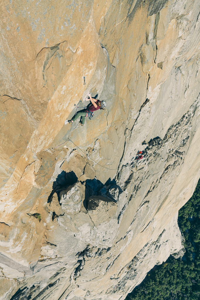 Barbara Zangerl climbing. Photo: Ian Dzilenski