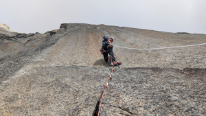Léo Billon and Enzo Oddo free Voie Lafaille on Les Dru