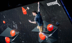 Max Milne and Oriane Bertone win inaugural Pro Climbing League event