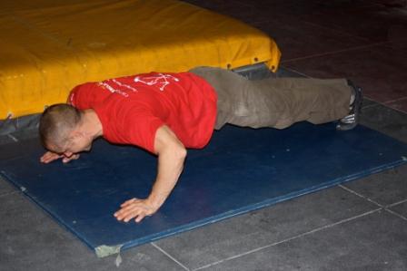 Press-ups are a good exercise for supportive condititoning. Photo: Rob Russell