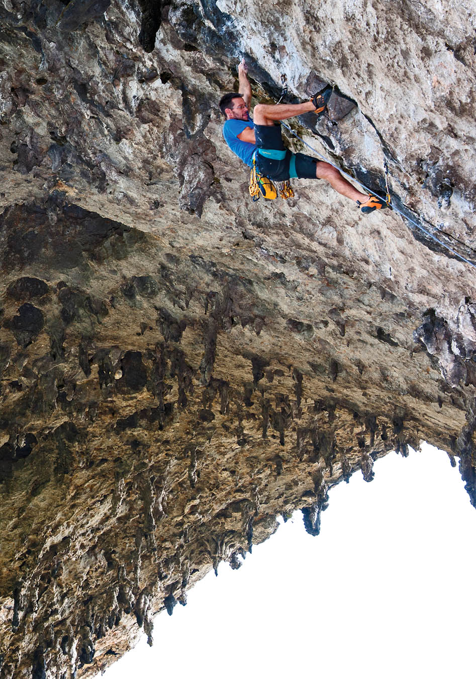 Gaz Parry on the steep section of Moon Hill. Photo: Thorsten Henn