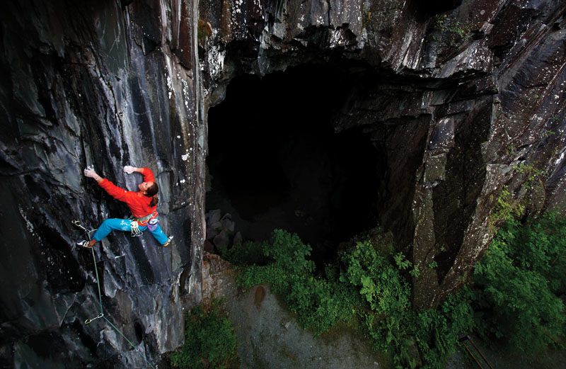 Caroline Ciavaldini climbing I Got Horribly Drunk (E3 6a/F6c+)