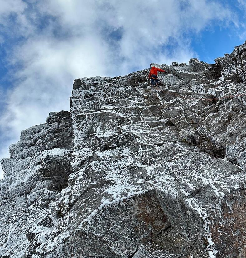 Calum Muskett on Banana Wall. Photo: Dave MacLeod
