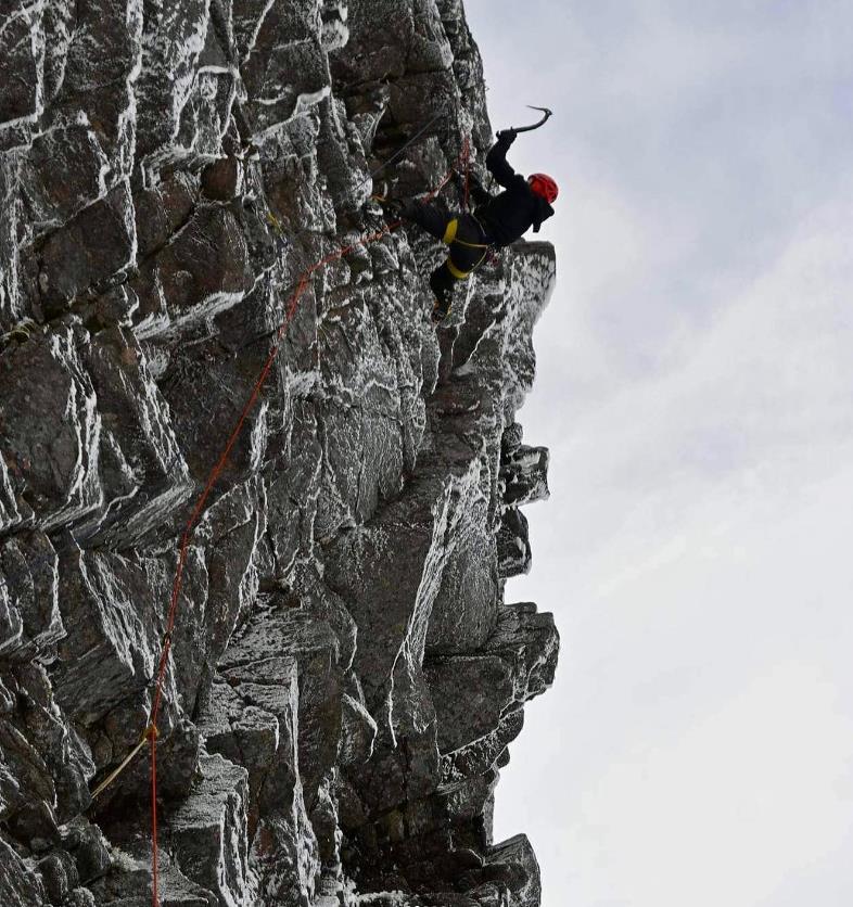 Dave MacLeod on Banana Wall. Photo: Calum Muskett