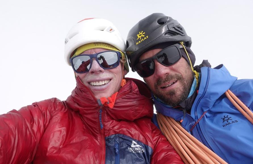 Tom Livingstone and Aleš Česen. Photo: Tom Livingstone