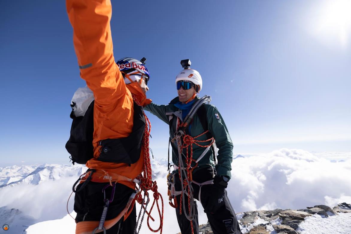 Nicolas Hojac and Philipp Brugger set a speed record. Photo: Red Bull/John Thornton