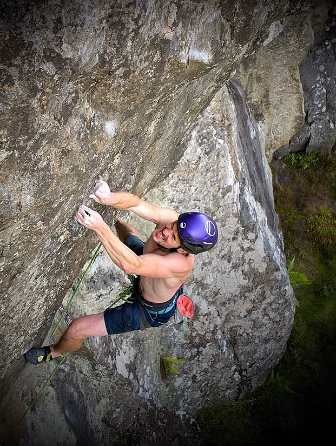 James Pearson on What we do in the Shadows (E10 7a). Photo: OnceUponAClimb