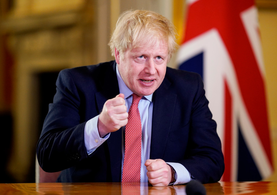 Boris Johnson announcing the ‘lock-down’ on March 23rd . Photo: Crown 