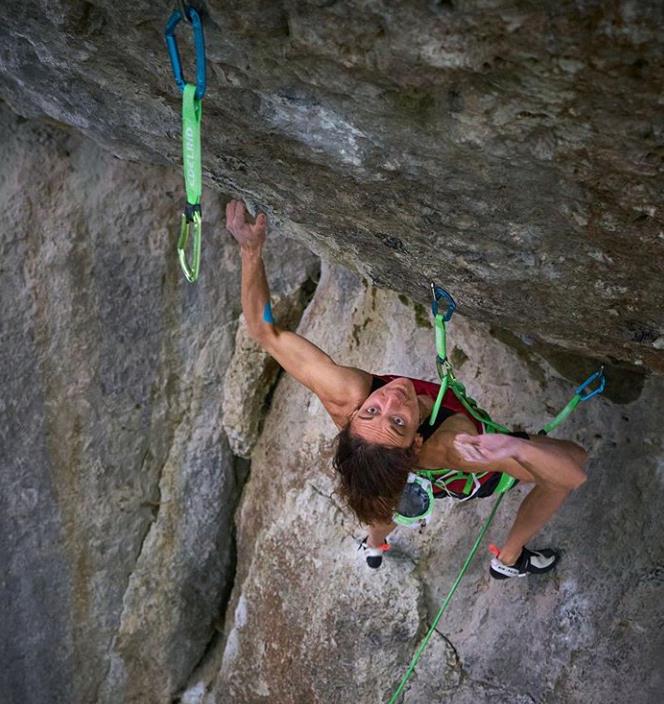 Mélissa le Nevé on Action Direct. Photo: Mélissa le Nevé Collection