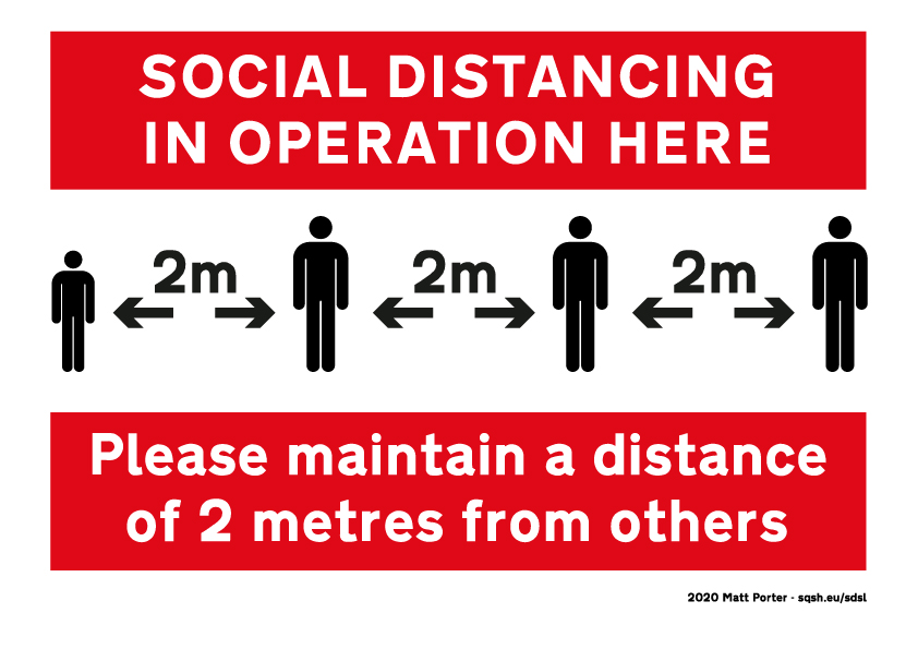 Social Distancing will be part of the new normal.
