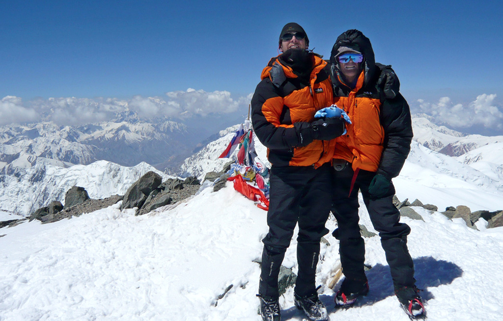 James and Richard on the summit. Photo: © Richard Haszko